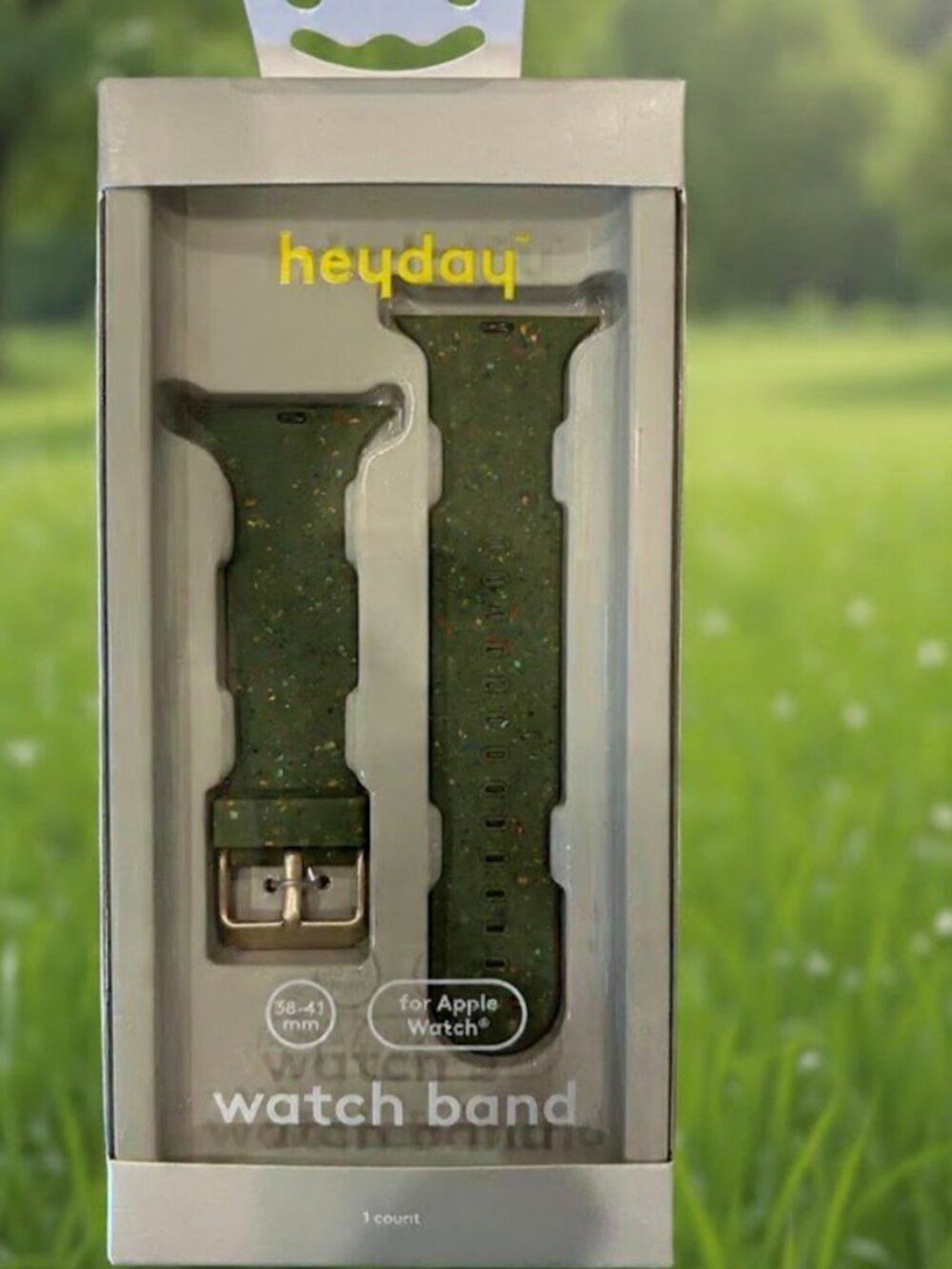 *NIB* Must-Have* Heyday Silicone Apple Watch Band 38/40/41mm - Speckled Green